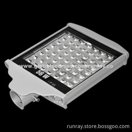 56W LED Streetlight, AC85-265V 8-12m Installation Height High PF0.95 Rust-prevention Screws ISO9001